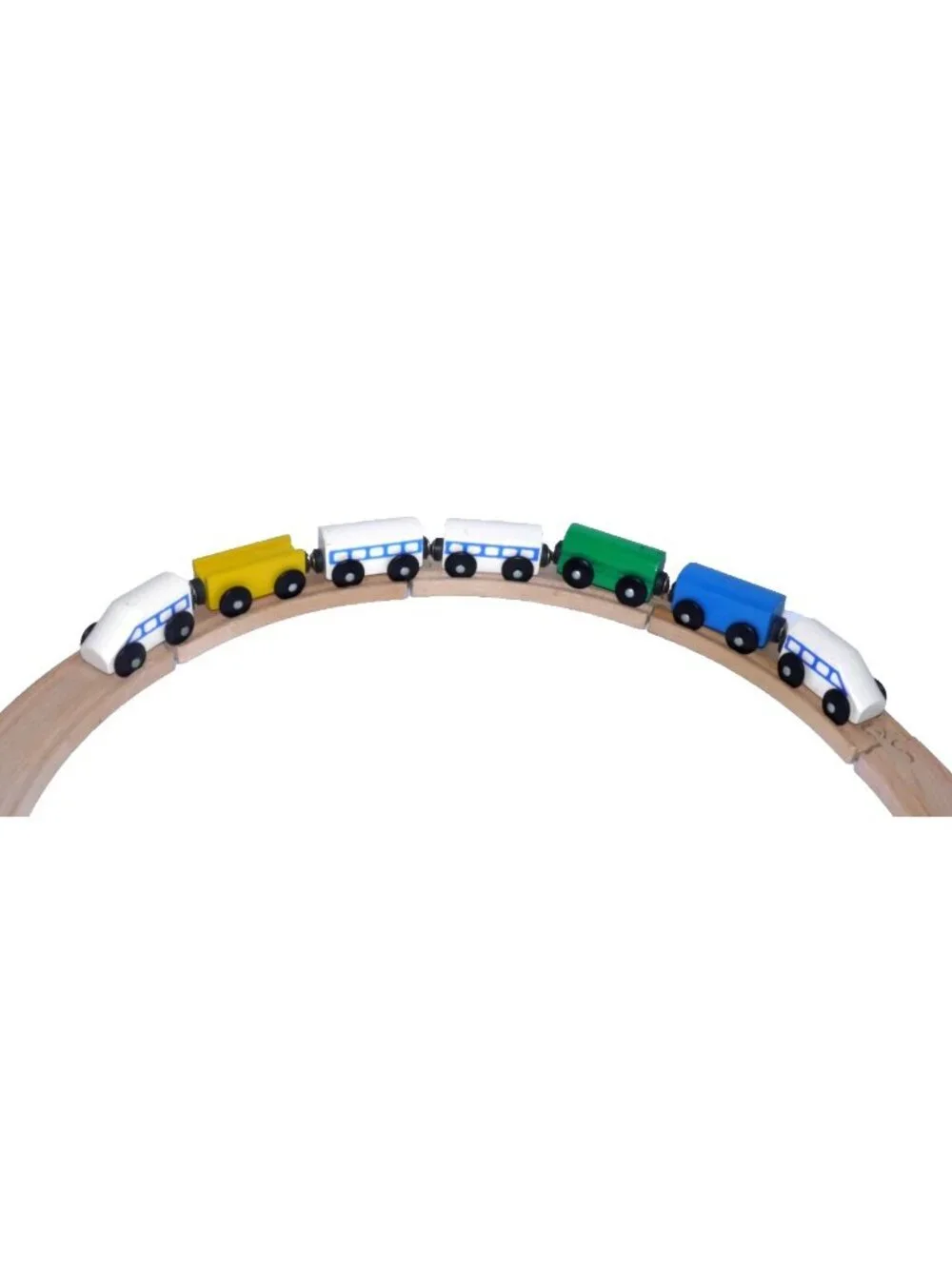 Vintage Ikea wooden train set fits Thomas and Brio tracks and cars